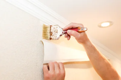Pose de papier peint à Courmes — revêtements muraux et toiles de verre